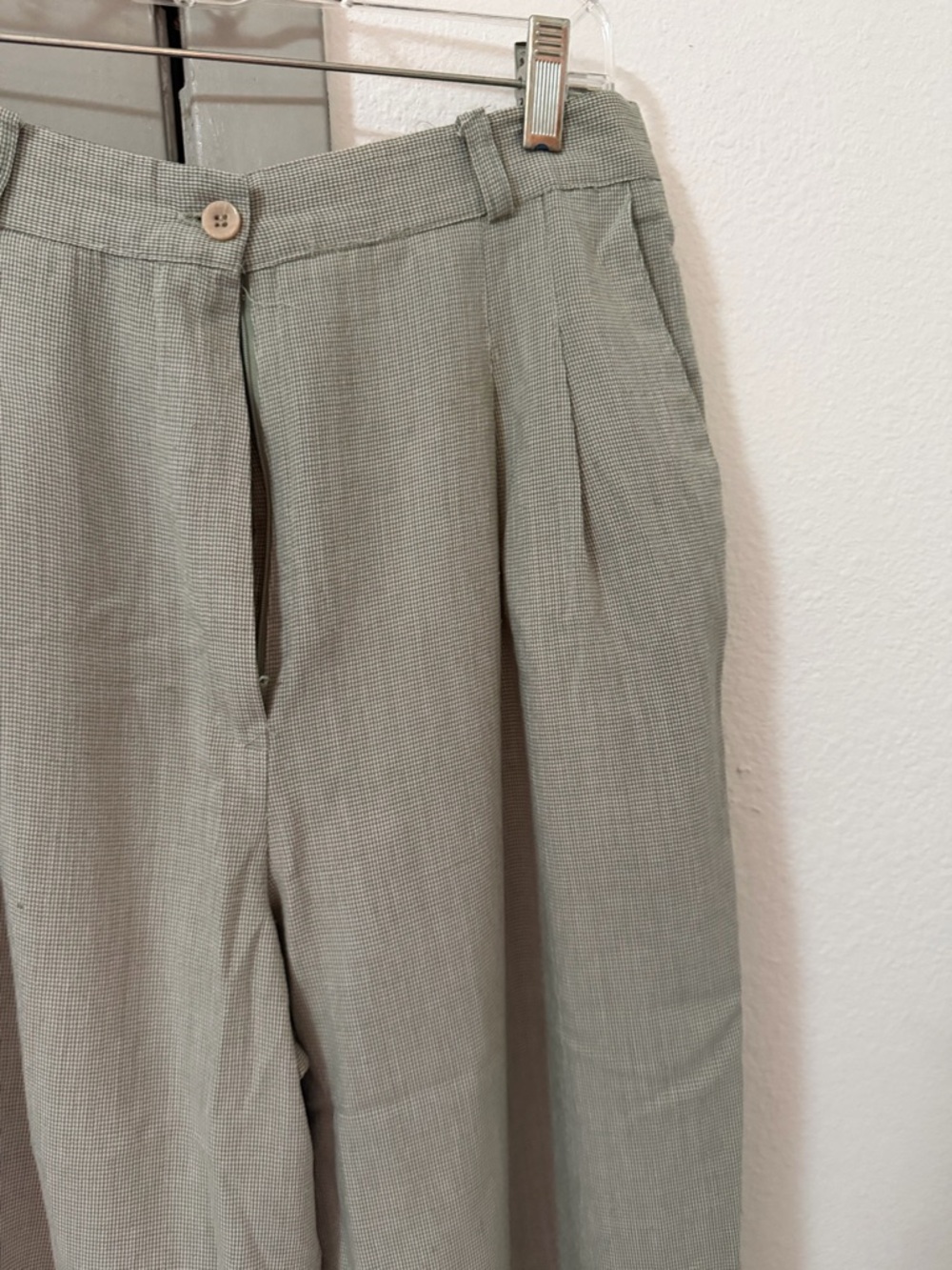 Vintage Toni Garment Company Sage Green Suit Set Blazer & Pants Size 10 - Picture 5 of 11